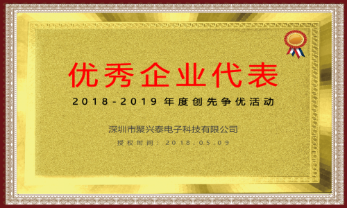深圳市聚興泰電子科技有限公司榮獲“年度創(chuàng)新企業(yè)”稱號(hào)